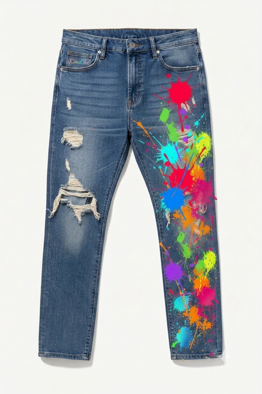 KimiChé Splash Jeans